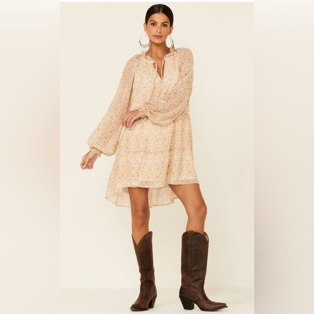 Show Me Your Mumu Paisley Birdie Mini Dress Sz L